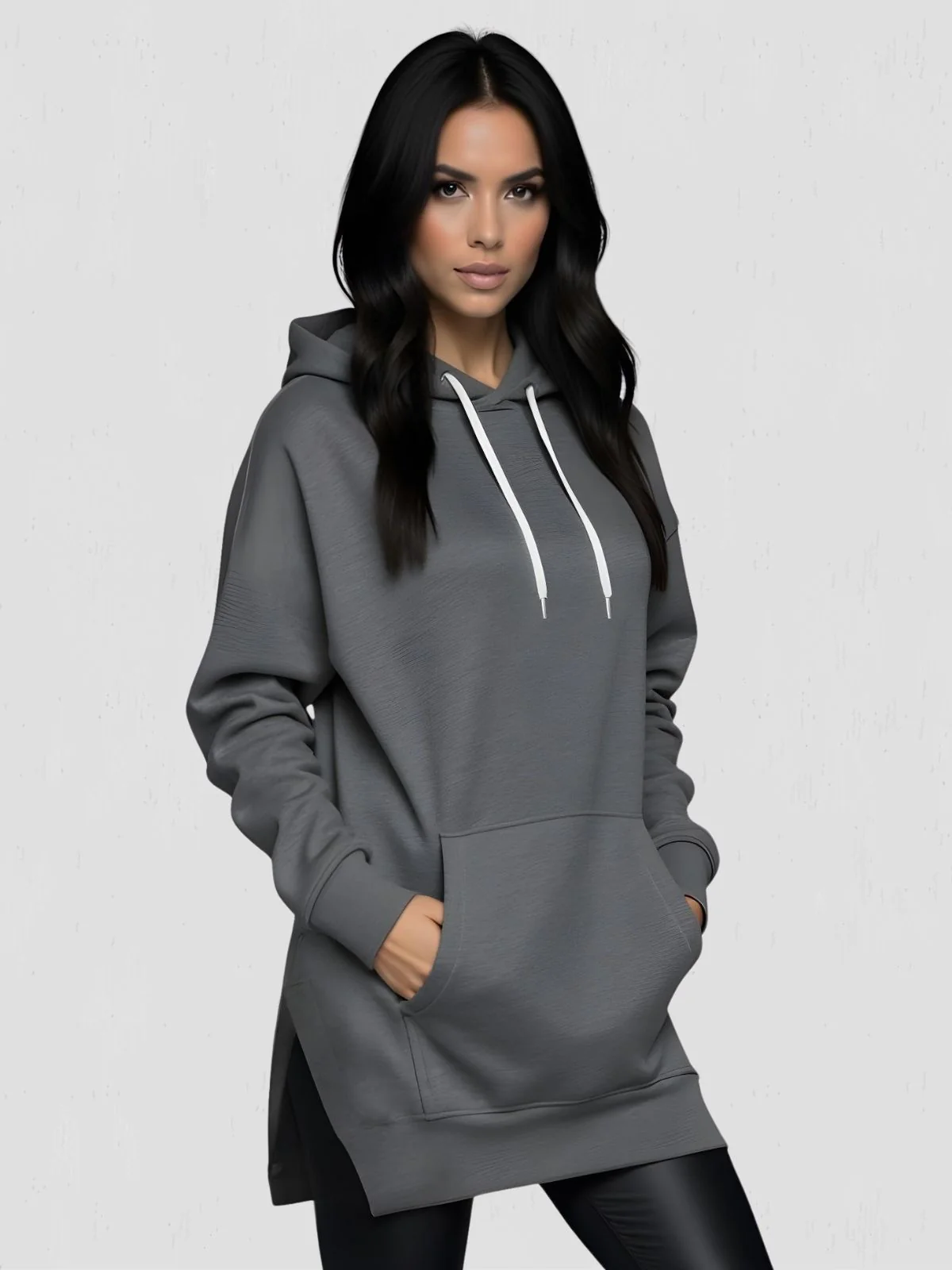 Oversized Hoodie Dress - Image 11