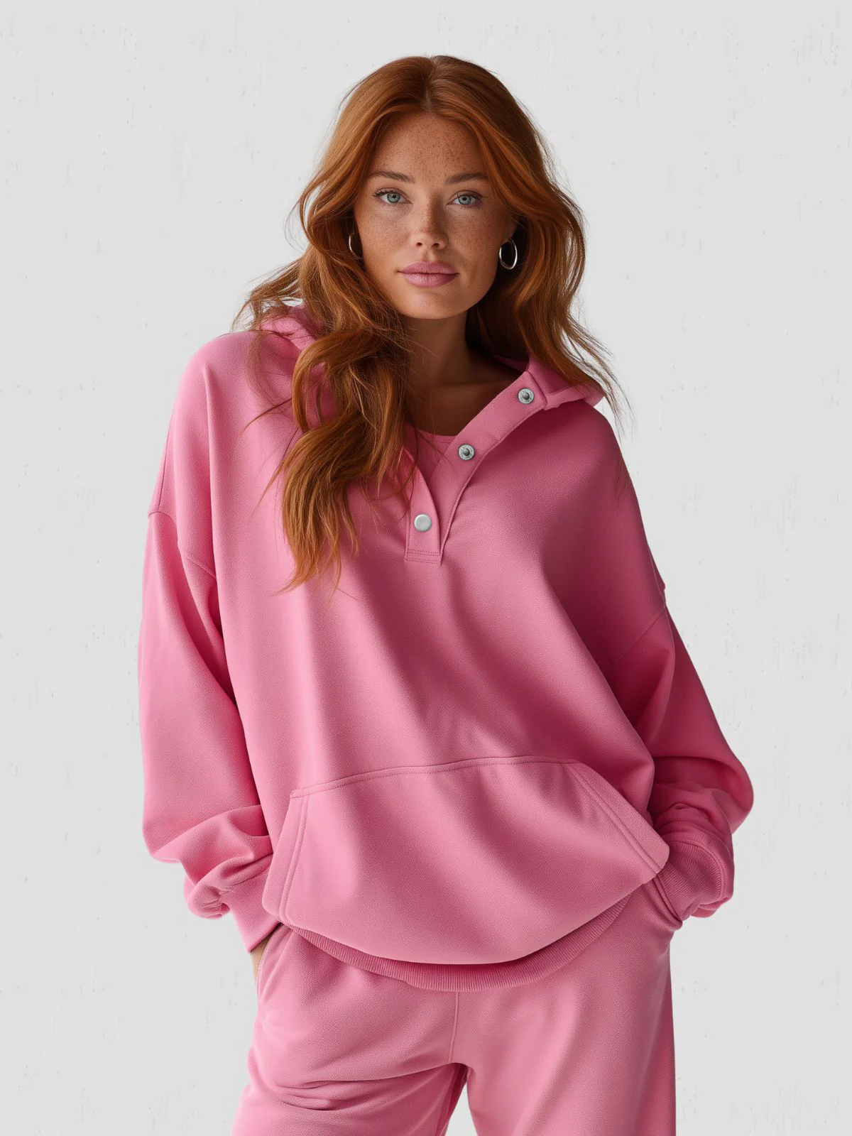 Oversized Snap-Fit Hoodie - Image 4