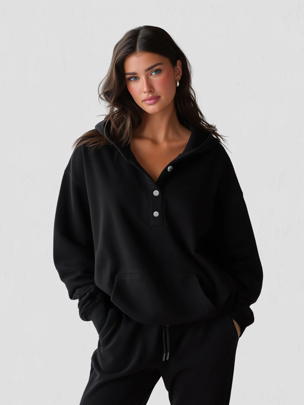 Oversized Snap-Fit Hoodie - Image 9